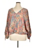Umgee Paisley Tan 3/4 Sleeve Blouse Size 1X - photo 1