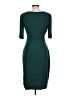 Connected Apparel Solid Green Cocktail Dress Size 10 - photo 2
