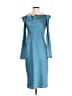 Lulus 100% Polyester Solid Teal Cocktail Dress Size S - photo 1