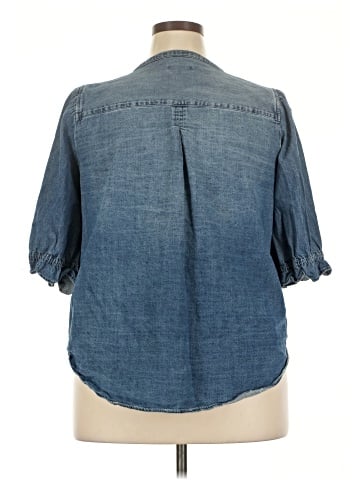 Democracy 3/4 Sleeve Button-Down Shirt (view 2)