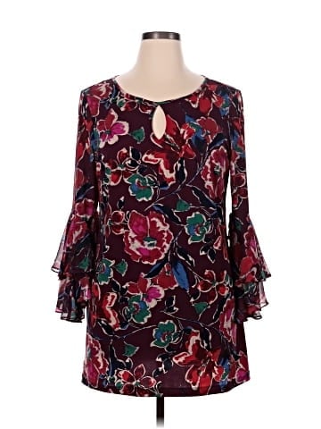 Roz & Ali 3/4 Sleeve Blouse (view 1)