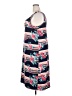 Planet Gold Print Blue Casual Dress Size 3X - photo 5