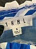 THML 100% Rayon Blue Short Sleeve Blouse Size S - photo 4