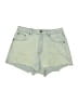 Rip Curl 100% Cotton Green Denim Shorts Size 30 waist - photo 1