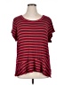 CAbi Stripes Red Short Sleeve T-Shirt Size XL - photo 1