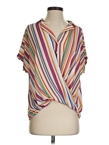 All in Favor Short Sleeve Blouse (view 1)