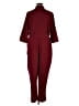 Just Fab Solid Burgundy Jumpsuit Size 2X - photo 2