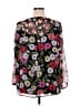 Lane Bryant 100% Polyester Black 3/4 Sleeve Blouse Size 16 - photo 2