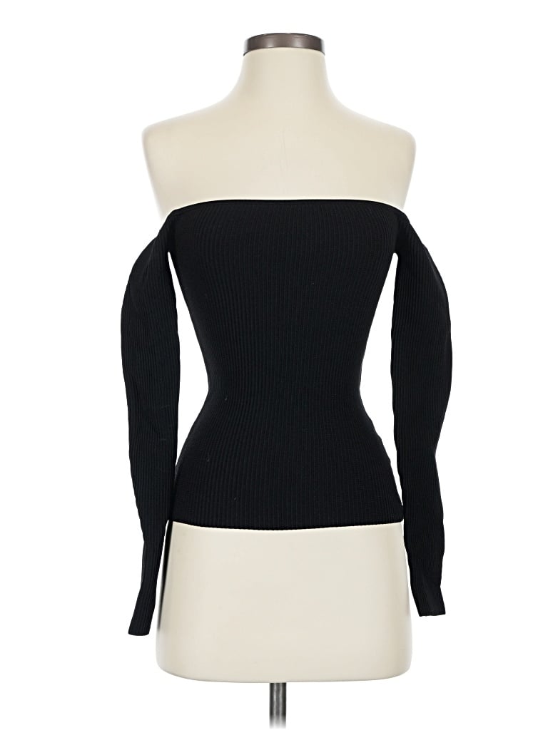 Pre-owned Babaton Long Sleeve T-shirt In Black