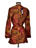 Kobi Halperin 100% Silk Paisley Red Silk Blazer Size XS - photo 2