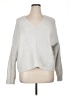 Pinque 100% Polyester Solid Silver Pullover Sweater Size XL - photo 1