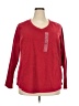 St. John's Bay 100% Polyester Red Pullover Sweater Size 2X - photo 1