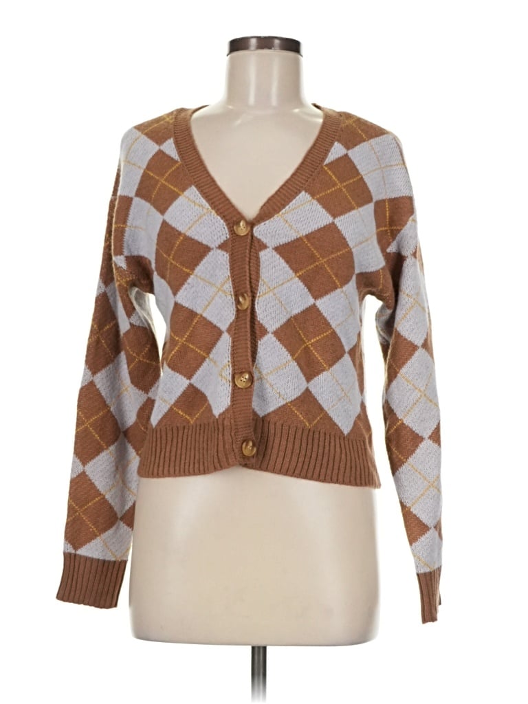 Pre-owned Ultra Flirt Cardigan Sweater In Brown