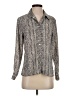 Petite Sophisticate 100% Polyester Tweed Gray Long Sleeve Blouse Size 2 Petite - photo 1