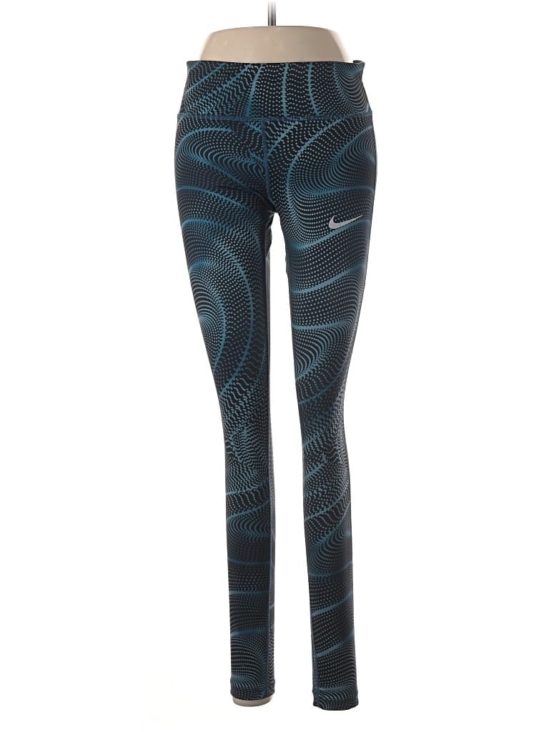 Pre-owned Nike Leggings In Blue