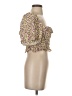 Zara Yellow 3/4 Sleeve Blouse Size S - photo 4