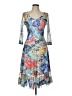 Komarov Print Blue Cocktail Dress Size L - photo 1