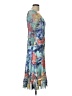 Komarov Print Blue Cocktail Dress Size L - photo 4