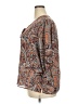 Cato 100% Polyester Paisley Brown 3/4 Sleeve Blouse Size 18 - 20 - photo 5