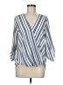 West Kei Blue 3/4 Sleeve Blouse Size M - photo 1