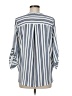 West Kei Blue 3/4 Sleeve Blouse Size M - photo 2