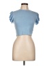 Boohoo Blue Short Sleeve Top Size 12 - photo 1