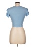 Boohoo Blue Short Sleeve Top Size 12 - photo 2