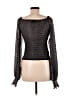 By Anthropologie Black Long Sleeve Blouse Size M - photo 2