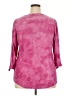 Croft & Barrow Pink 3/4 Sleeve Top Size XXL - photo 2
