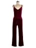 Coco Solid Burgundy Jumpsuit Size M - photo 1