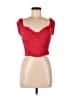 Just Polly Solid Red Sleeveless Top Size M - photo 1