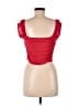 Just Polly Solid Red Sleeveless Top Size M - photo 2