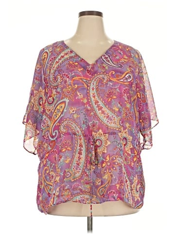 Chaps Short Sleeve Blouse (view 1)