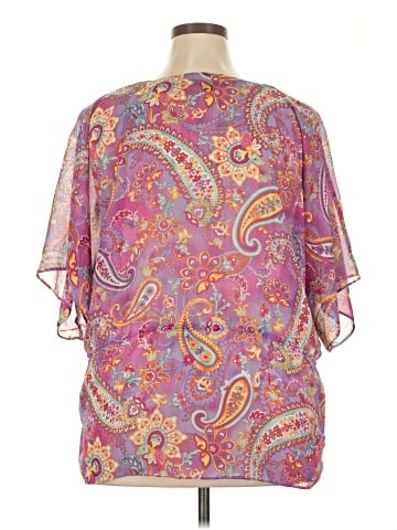 Chaps Short Sleeve Blouse (view 2)