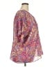 Chaps 100% Polyester Paisley Purple Short Sleeve Blouse Size 2X - photo 4