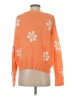 Just Polly Floral Orange Cardigan Size S - photo 2