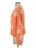 Just Polly Floral Orange Cardigan Size S - photo 5