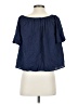 Unbranded 100% Rayon Blue Short Sleeve Blouse Size XS (estimated) - photo 2