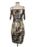Lumi Animal Print Tan Cocktail Dress Size M - photo 2