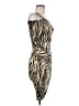 Lumi Animal Print Tan Cocktail Dress Size M - photo 4