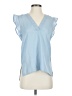 Truth NYC 100% Polyester Blue Short Sleeve Blouse Size S - photo 1