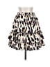 Shein Animal Print Ivory Casual Skirt Size 2 - photo 1