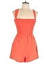 Lulus 100% Polyester Solid Orange Romper Size S - photo 1