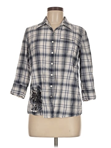 Style&Co 3/4 Sleeve Button-Down Shirt (view 1)