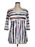 Assorted Brands Blue 3/4 Sleeve Top Size XL - photo 1