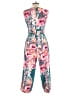 Beige by ECI Floral Teal Jumpsuit Size S - photo 2
