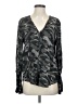 Joie Camo Gray Long Sleeve Blouse Size S - photo 1