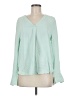 Ann Taylor Green Long Sleeve Blouse Size M - photo 1