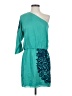 Tibi 100% Silk Paisley Teal Casual Dress Size 4 - photo 1