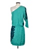 Tibi 100% Silk Paisley Teal Casual Dress Size 4 - photo 2